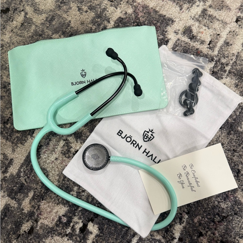Mint Green Stethoscope NWOT